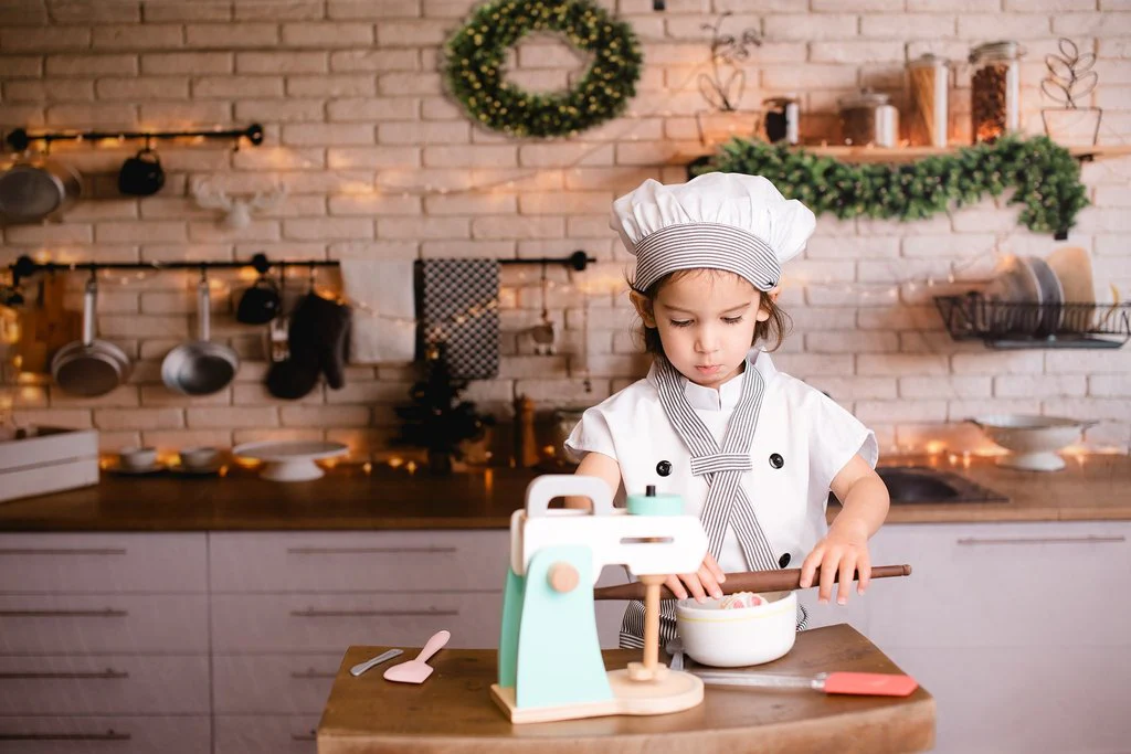 Kate White Wall Christmas Kitchen Backdrop Designed By Jerry_Sina - Image 3