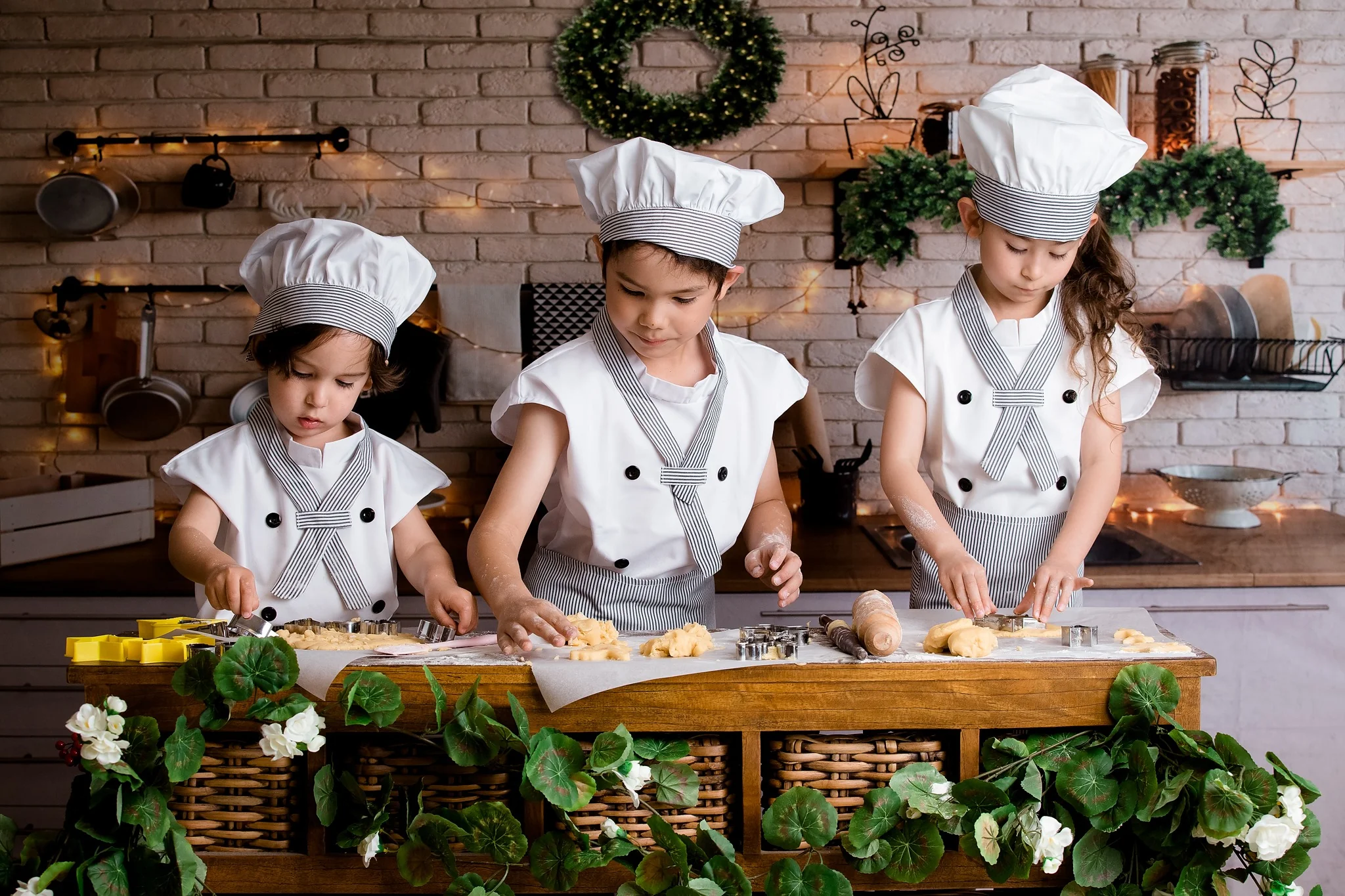 Kate White Wall Christmas Kitchen Backdrop Designed By Jerry_Sina - Image 8