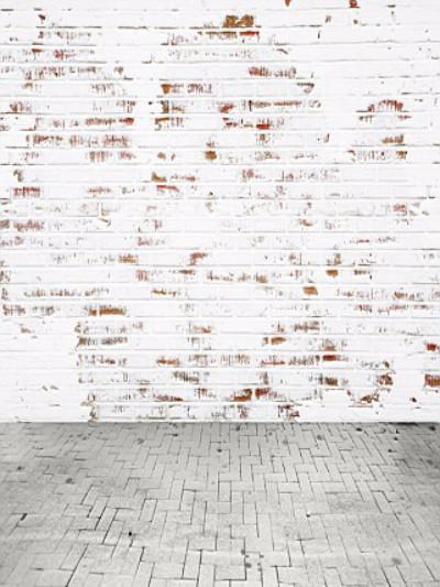 Kate White Wall With Red Brick Photo Backdrop