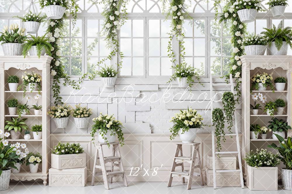 Kate White Window Greenery Backdrop Designed by Mini MakeBelieve - Image 8