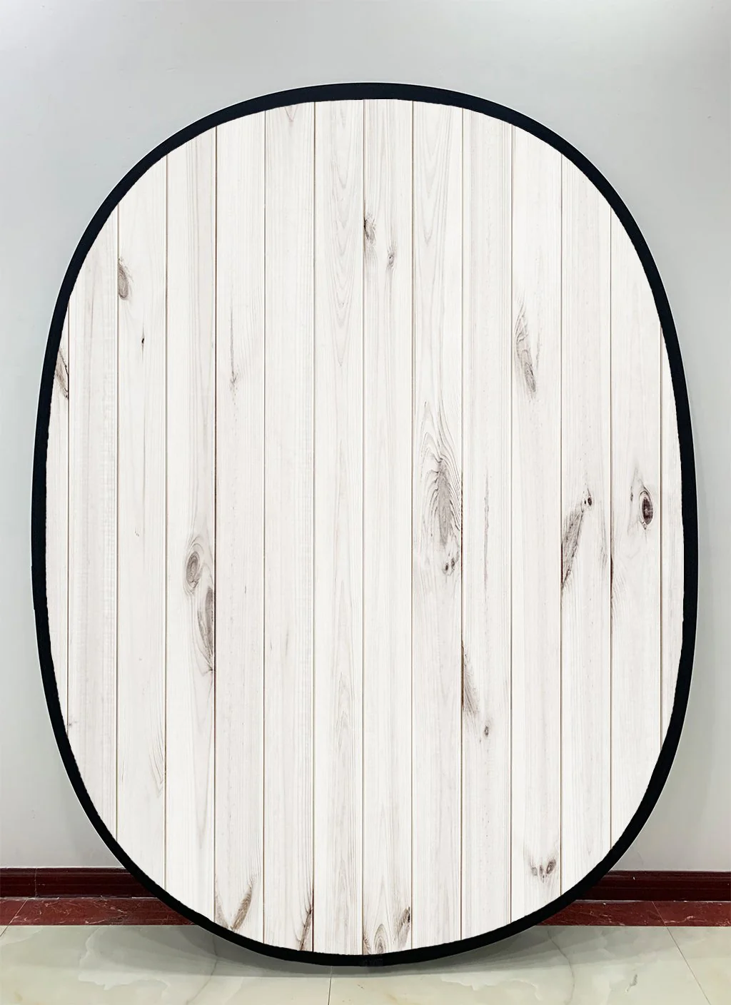 Kate White Wood / Dark Blue Green Retro Wood Collapsible Backdrop Photography 5X6.5ft(1.5x2m) - Image 4
