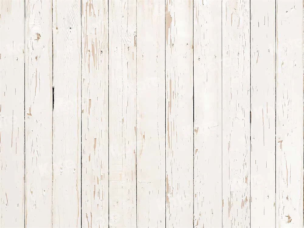 Kate White Wood Floor Fleece Backdrop for Photography - Image 2