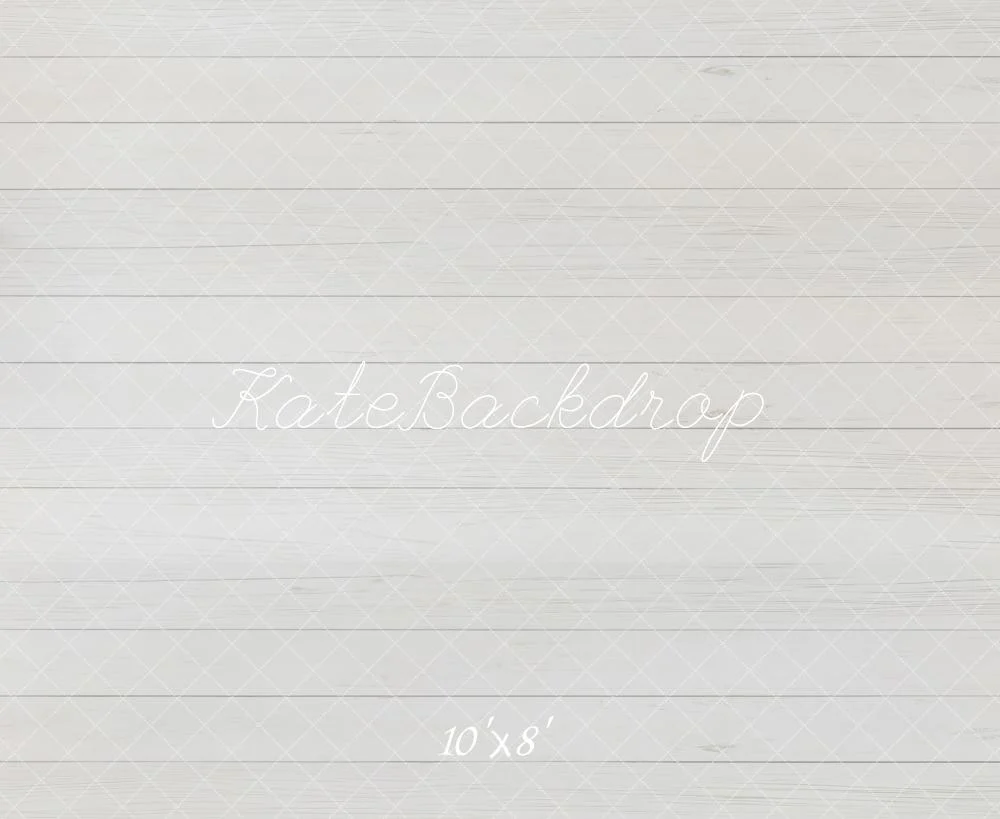 Kate White Wood Plank Fleece Backdrop Designed by Emetselch - Image 3