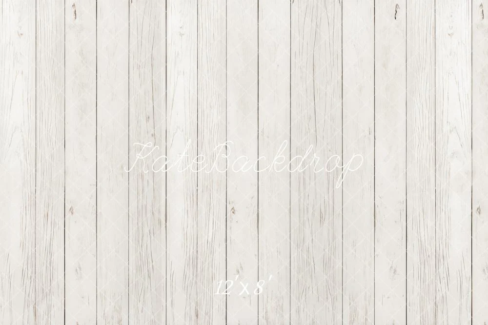 Kate White Wood Plank Floor Fleece Backdrop Designed by Kate Image - Image 4