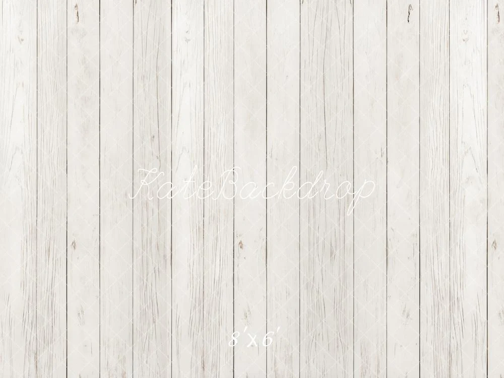 Kate White Wood Plank Texture Floor Backdrop Designed by Kate Image - Image 3