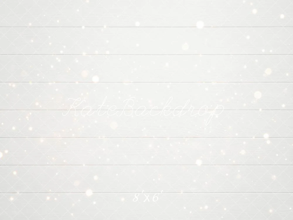 Kate White Wood Planks Bokeh Backdrop Designed by Mini MakeBelieve - Image 3