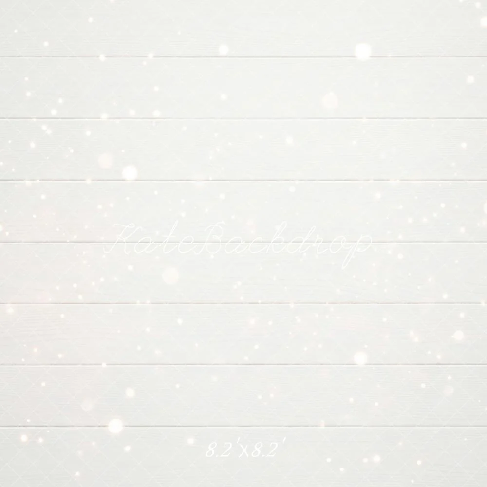 Kate White Wood Planks Bokeh Backdrop Designed by Mini MakeBelieve - Image 5