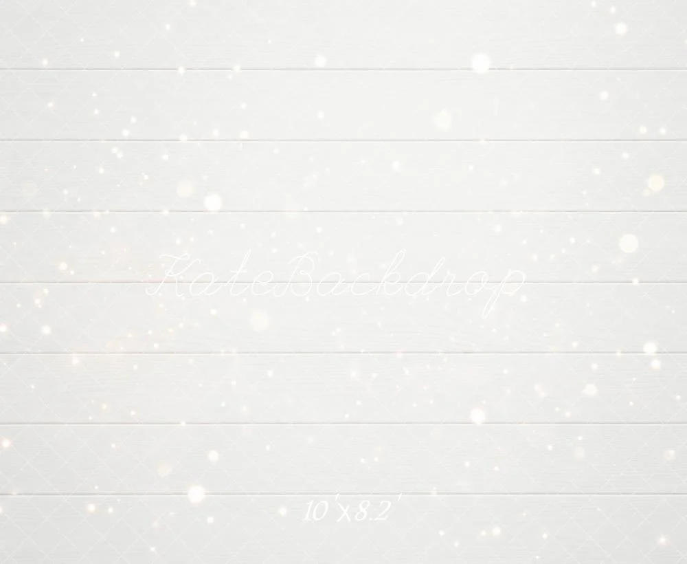 Kate White Wood Planks Bokeh Backdrop Designed by Mini MakeBelieve - Image 6