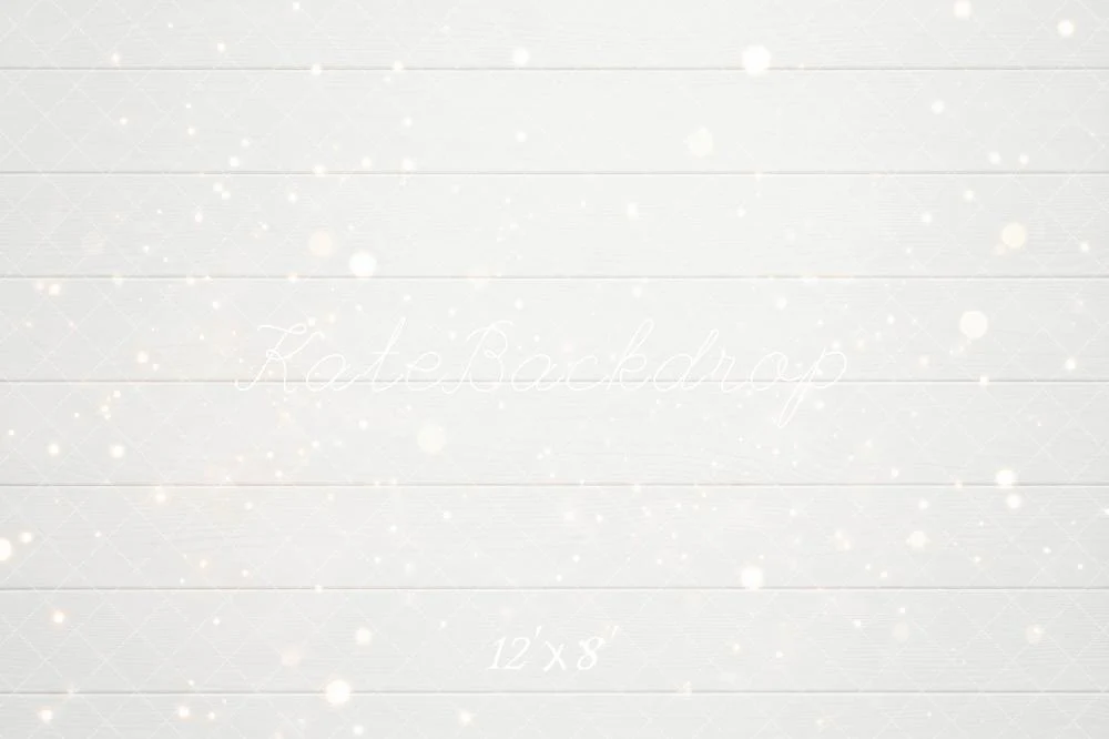 Kate White Wood Planks Bokeh Backdrop Designed by Mini MakeBelieve - Image 8