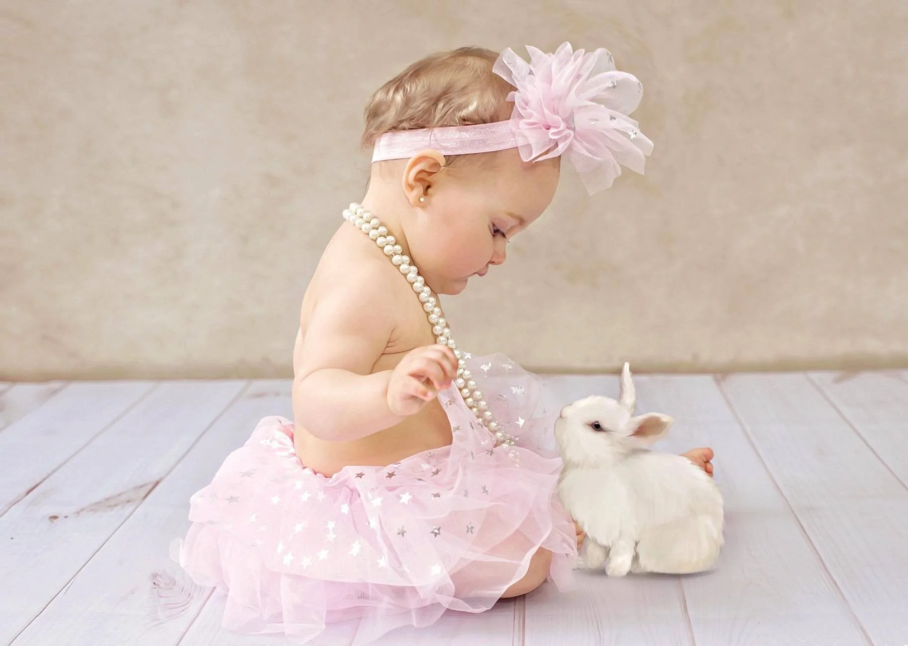 Kate White Wooden Rubber Floor Mat for Photography - Image 4