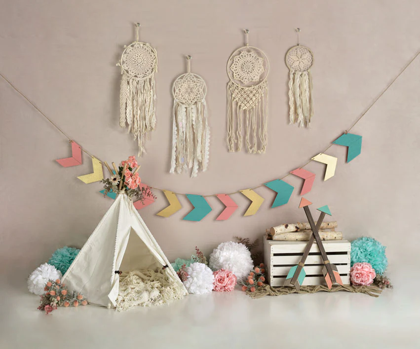 Kate Wild Boho Girl Birthday Backdrop Designed By Mandy Ringe Photography - Image 3