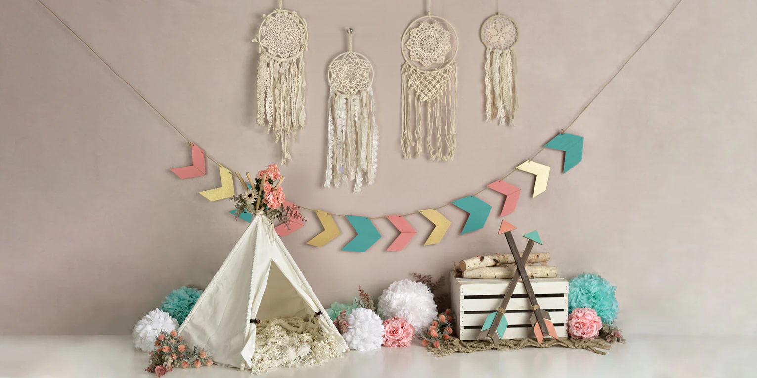 Kate Wild Boho Girl Birthday Backdrop Designed By Mandy Ringe Photography - Image 4