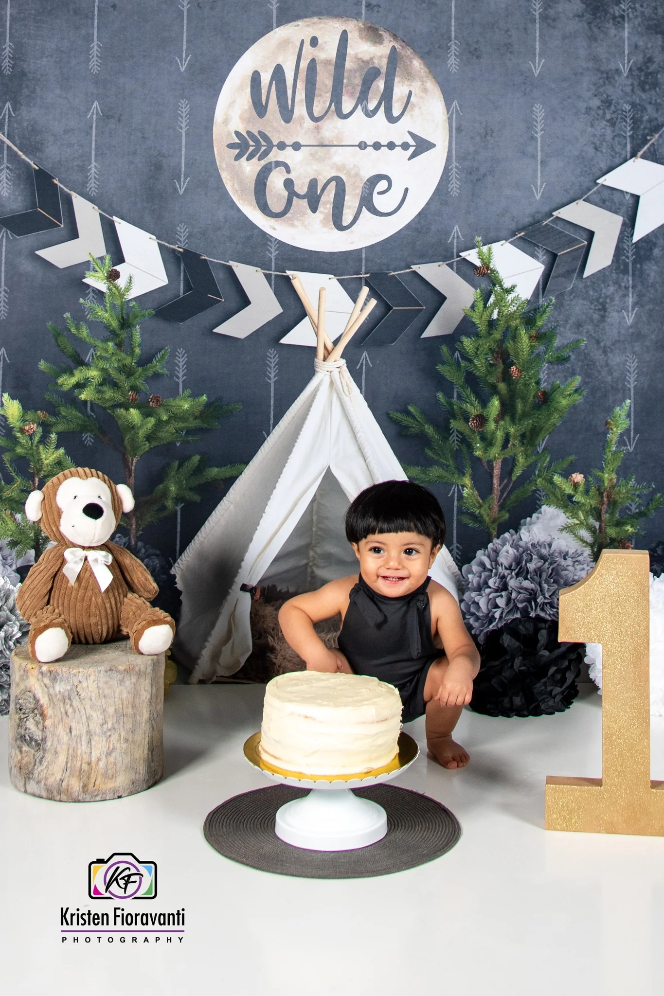 Kate Wild One Boy First Birthday Backdrop Designed By Mandy Ringe Photography - Image 3