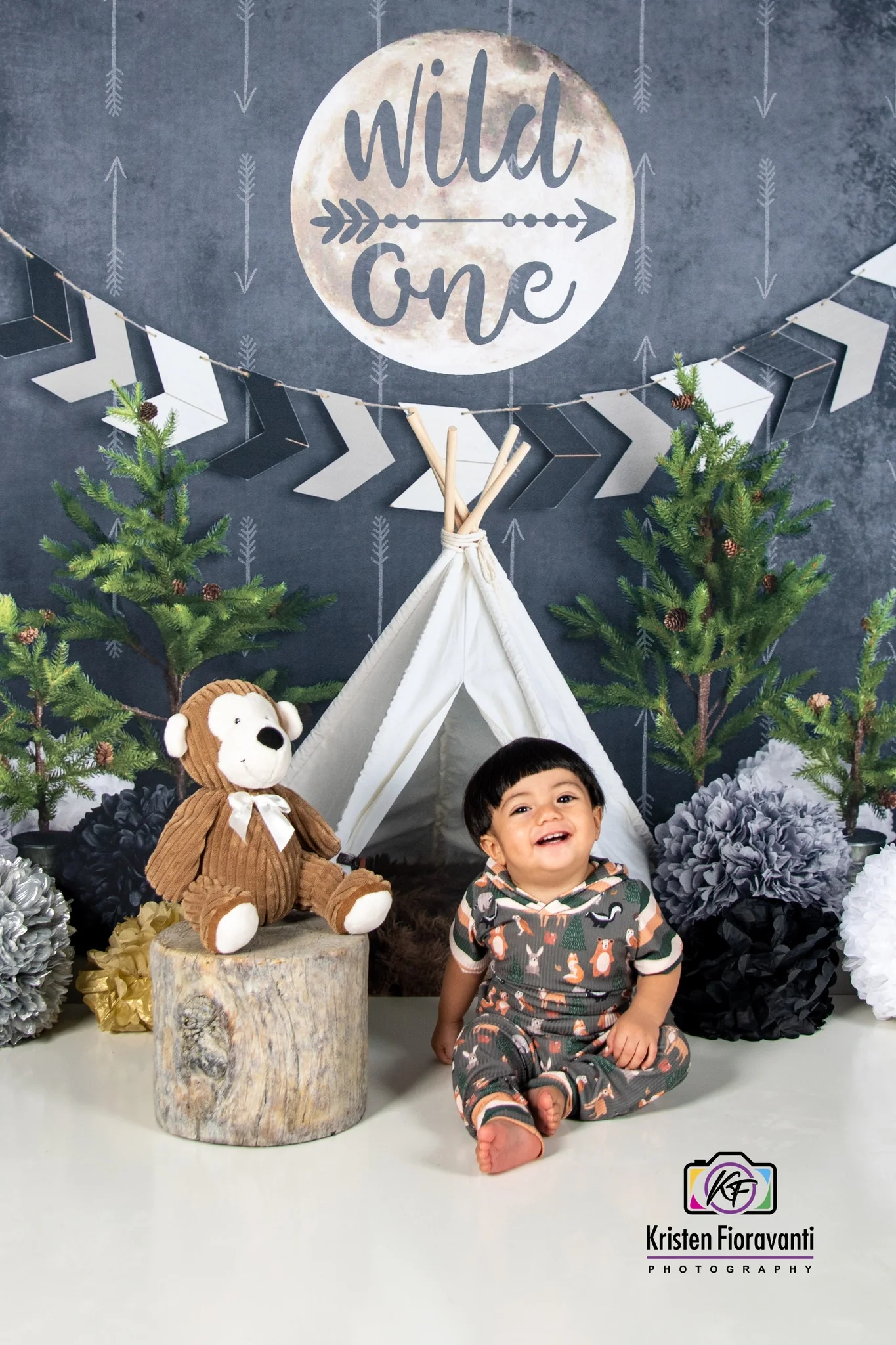Kate Wild One Boy First Birthday Backdrop Designed By Mandy Ringe Photography - Image 4