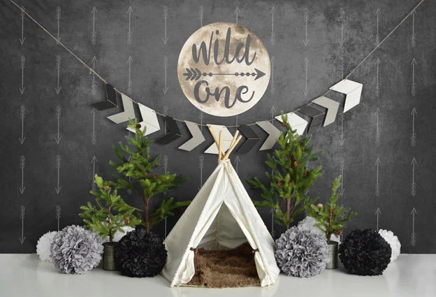 Kate Wild One Boy First Birthday Backdrop Designed By Mandy Ringe Photography - Image 6