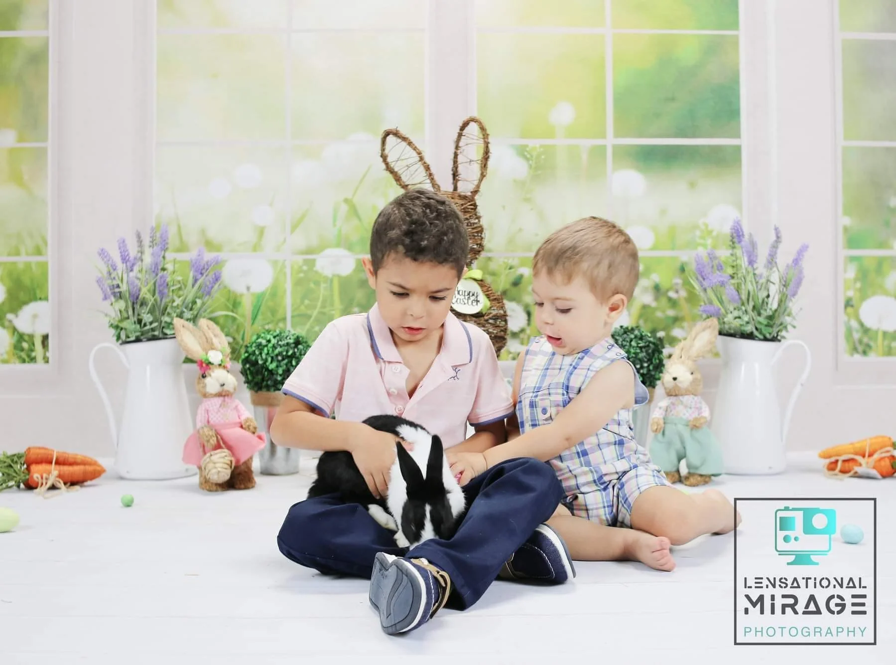 Kate Window Fleece Backdrop Spring Summer Garden Designed by Emetselch - Image 10