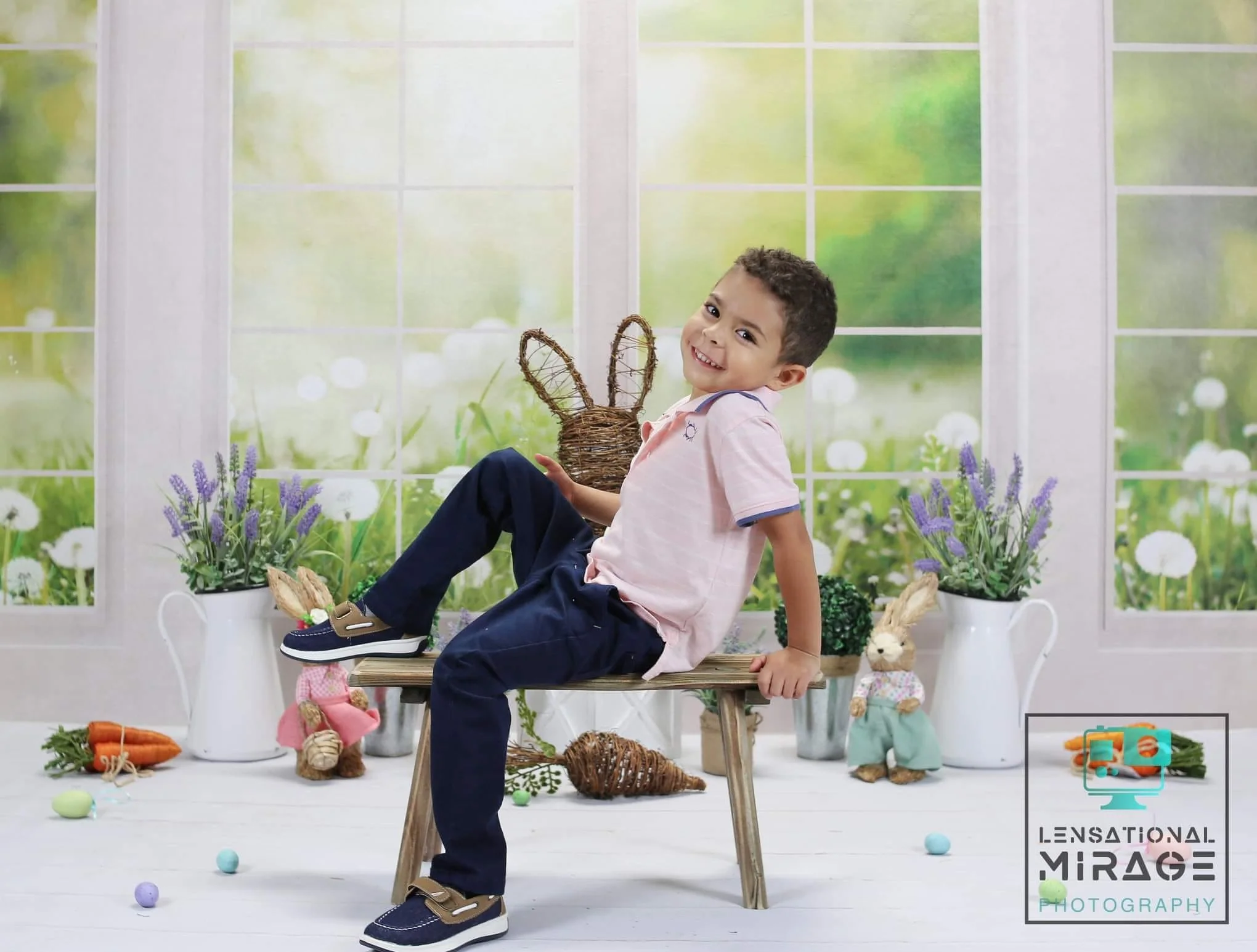 Kate Window Fleece Backdrop Spring Summer Garden Designed by Emetselch - Image 13