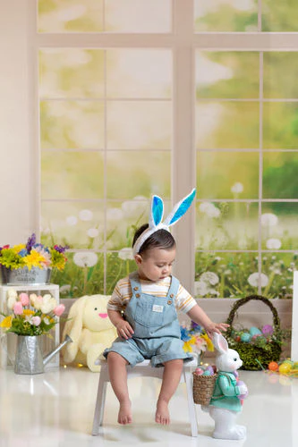 Kate Window Fleece Backdrop Spring Summer Garden Designed by Emetselch - Image 17