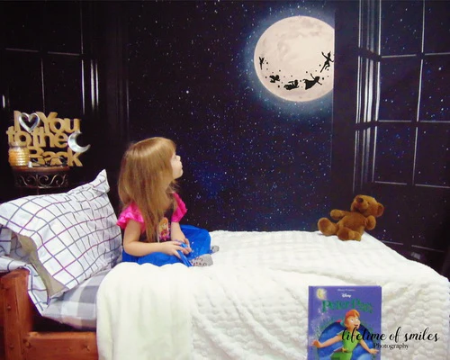 Kate Window Night with Moon and Star View Backdrop Designed By Jerry_Sina - Image 3