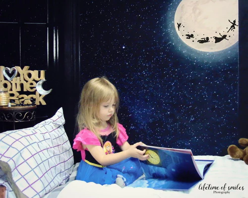 Kate Window Night with Moon and Star View Backdrop Designed By Jerry_Sina - Image 5