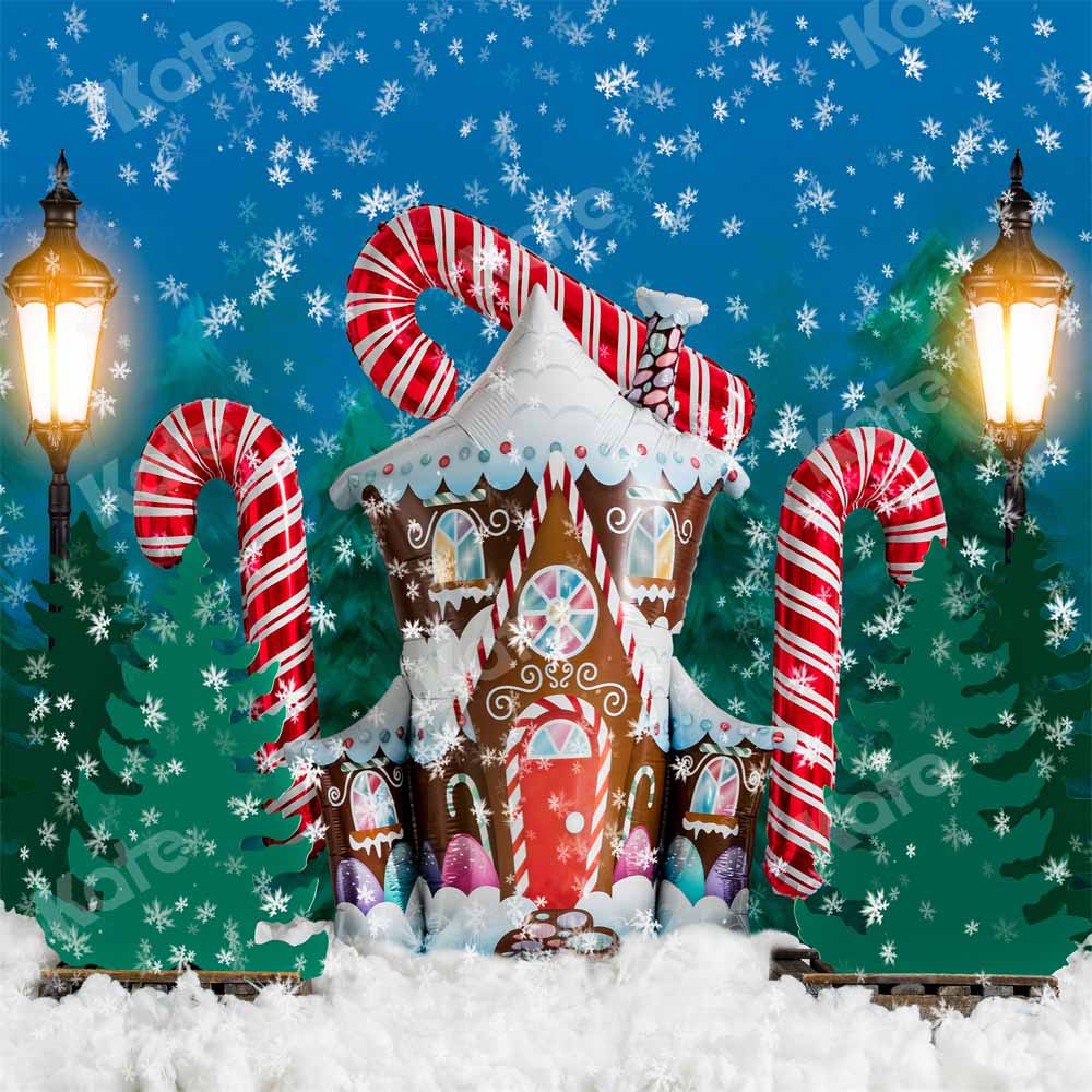 Kate Winter Christmas Balloon Snowflake Backdrop Designed by Emetselch - Image 2