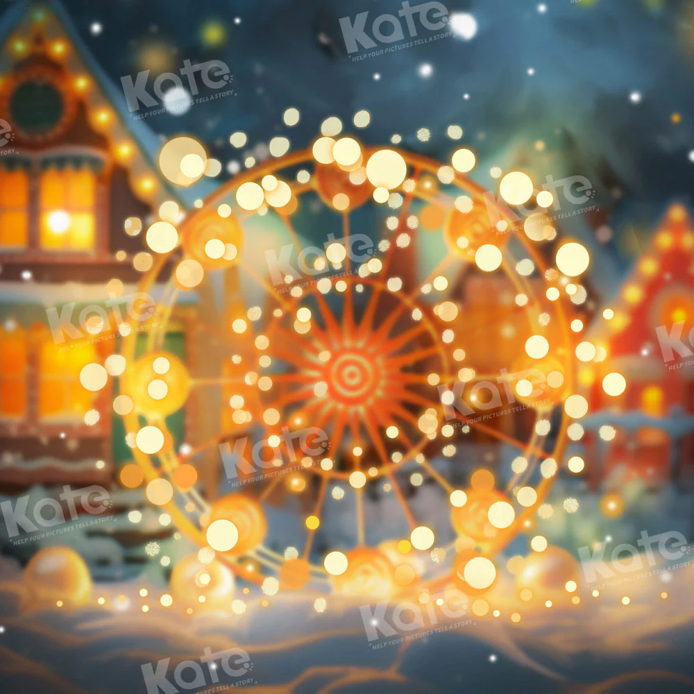 Kate Winter Christmas Bokeh Backdrop Designed by Emetselch - Image 2