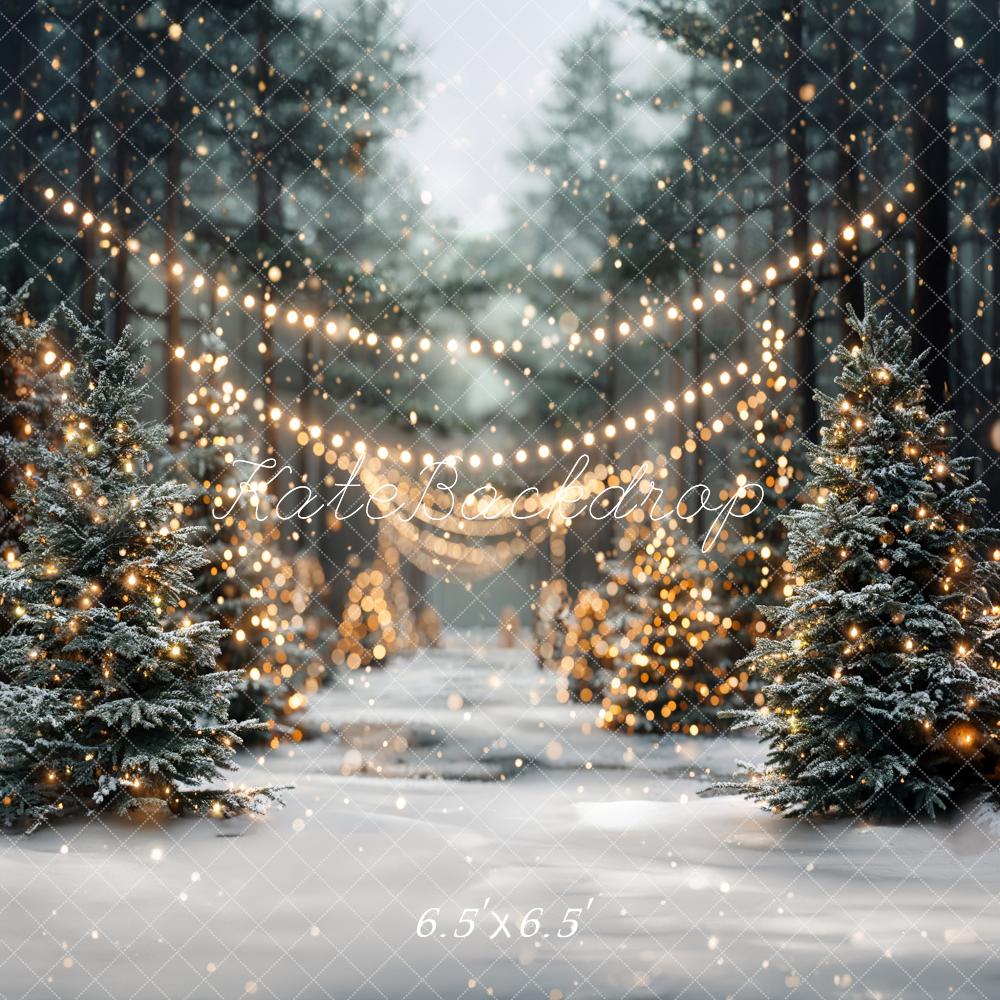 Kate Winter Christmas Forest Snowland Backdrop Designed by Emetselch - Image 10