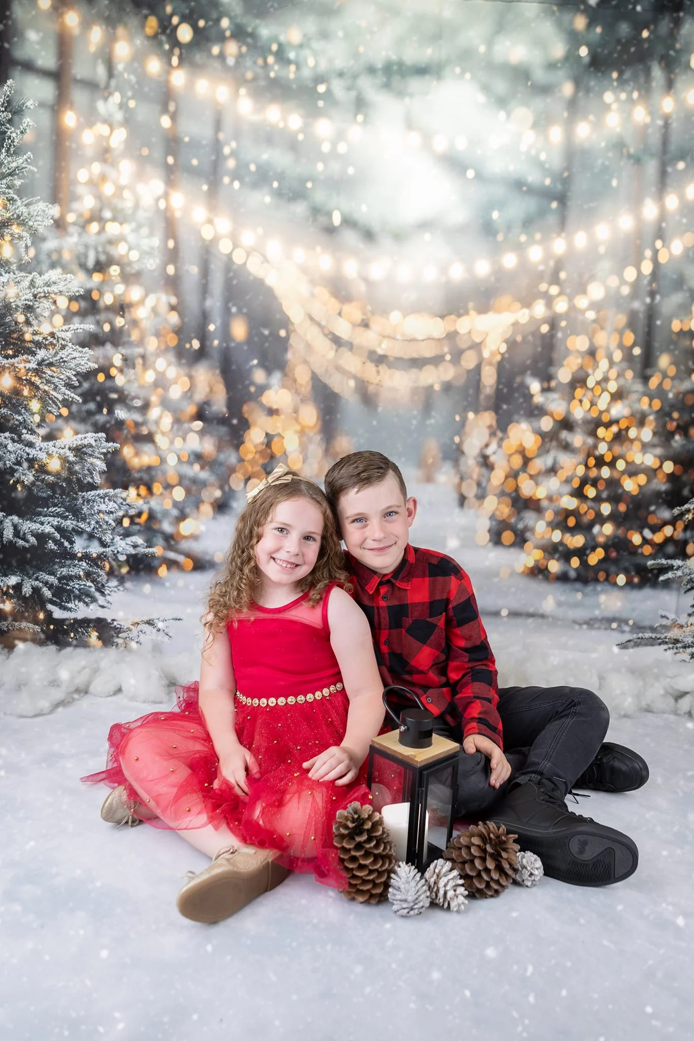 Kate Winter Christmas Forest Snowland Backdrop Designed by Emetselch - Image 4