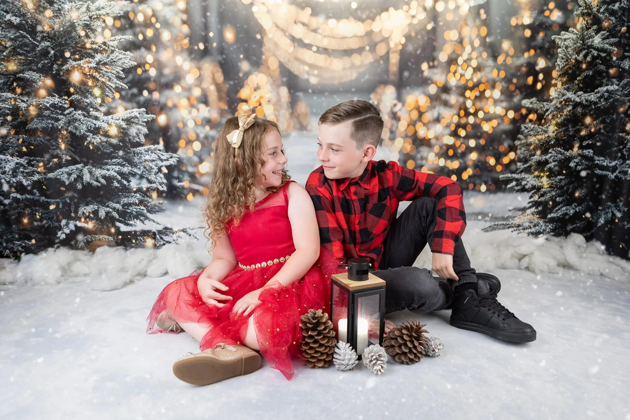 Kate Winter Christmas Forest Snowland Backdrop Designed by Emetselch - Image 6