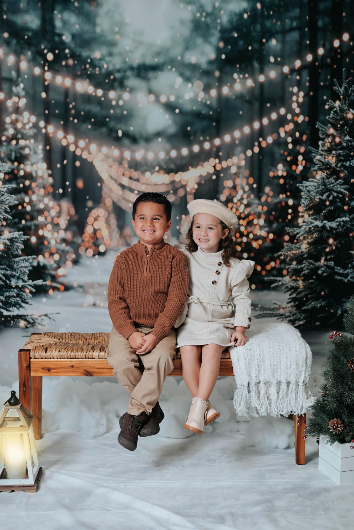 Kate Winter Christmas Forest Snowland Backdrop Designed by Emetselch - Image 9