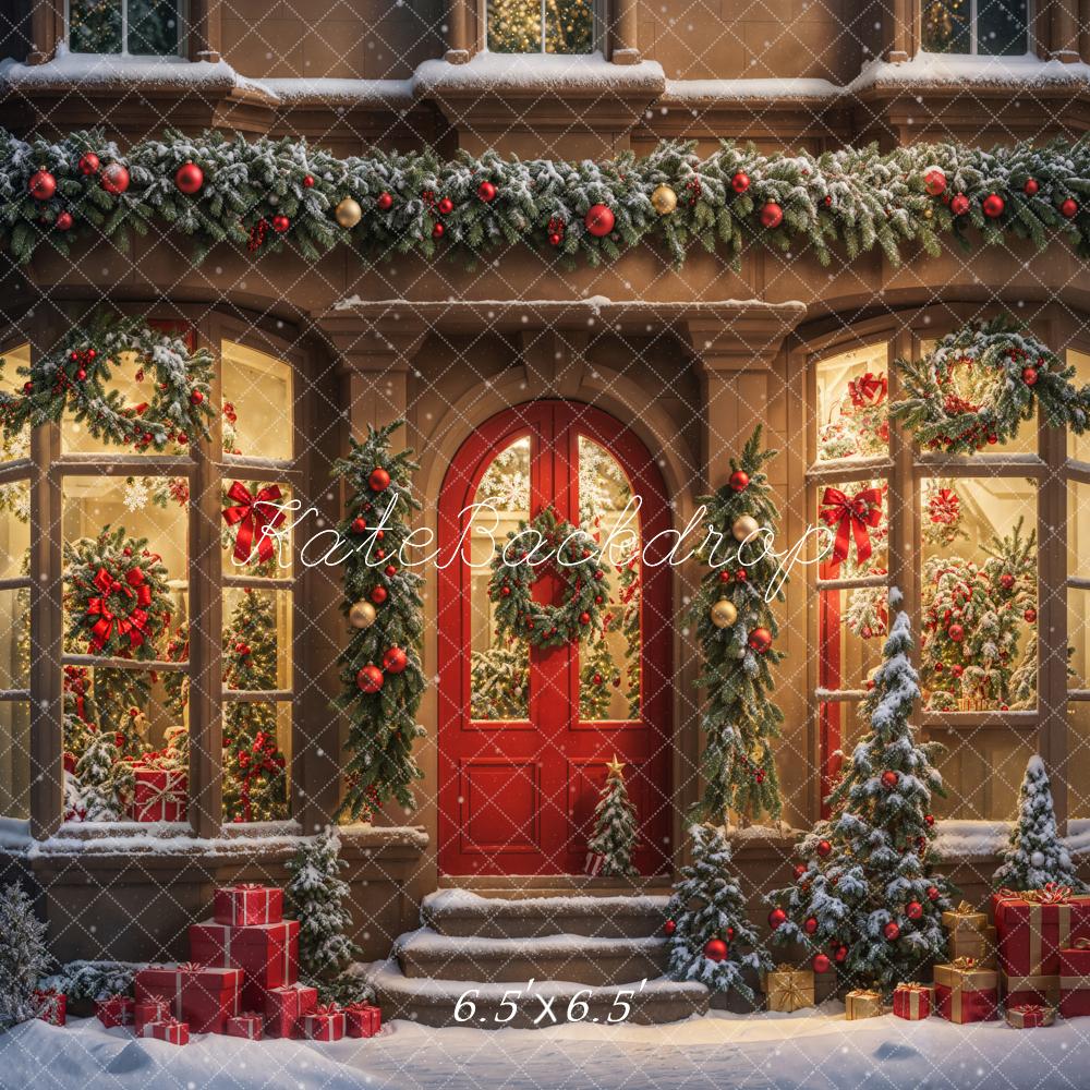 Kate Winter Christmas Gift Store Backdrop Designed by Chain Photography - Image 2