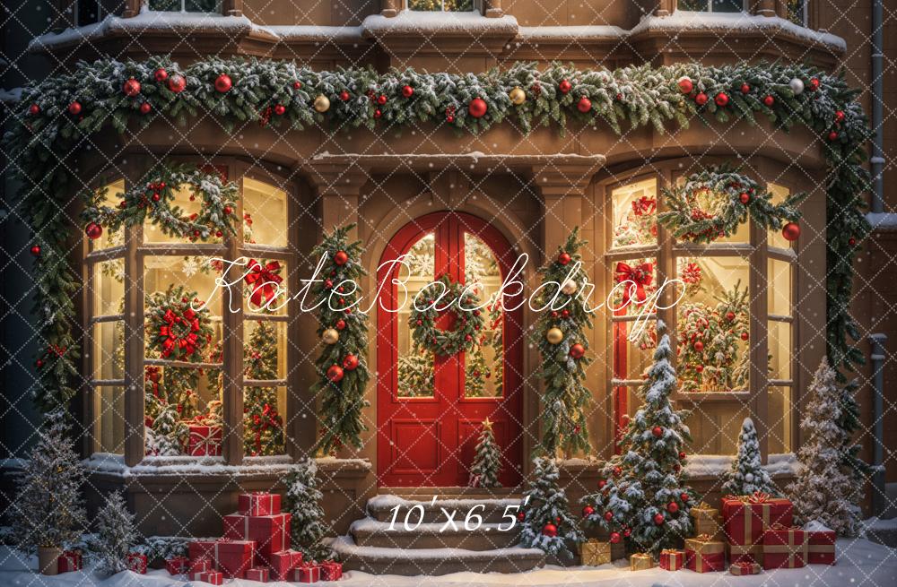 Kate Winter Christmas Gift Store Backdrop Designed by Chain Photography - Image 4