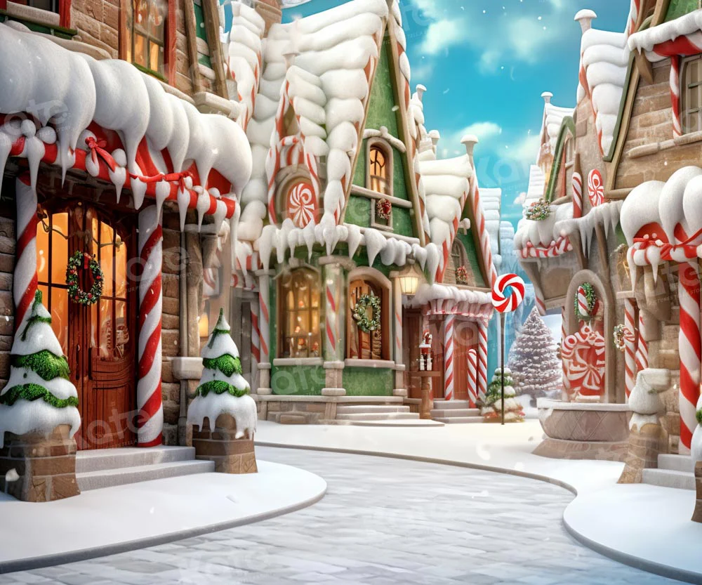 Kate Winter Christmas Town Backdrop Designed by Emetselch - Image 2