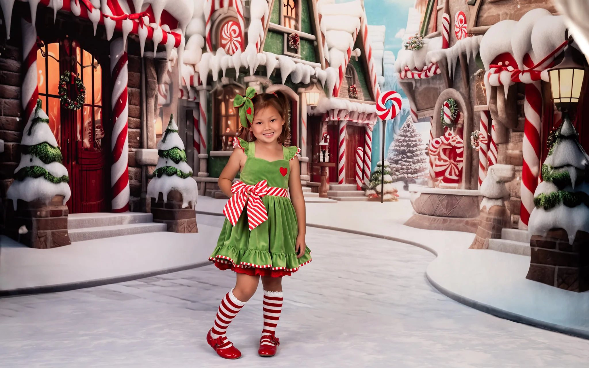 Kate Winter Christmas Town Backdrop Designed by Emetselch - Image 3
