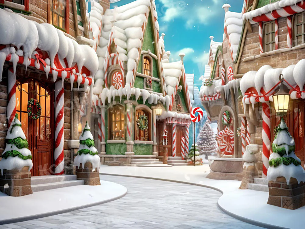 Kate Winter Christmas Town Backdrop Designed by Emetselch - Image 6