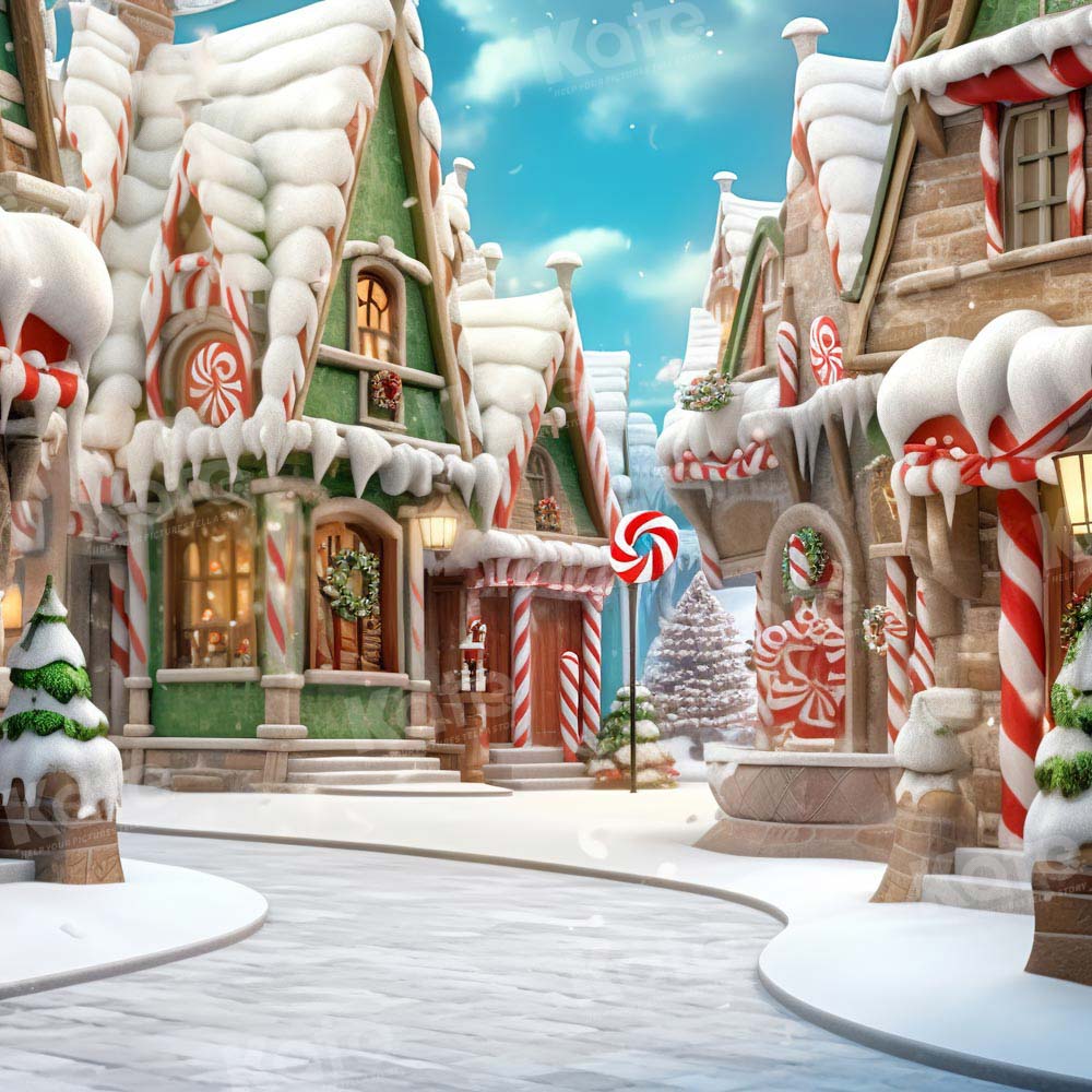 Kate Winter Christmas Town Backdrop Designed by Emetselch - Image 7
