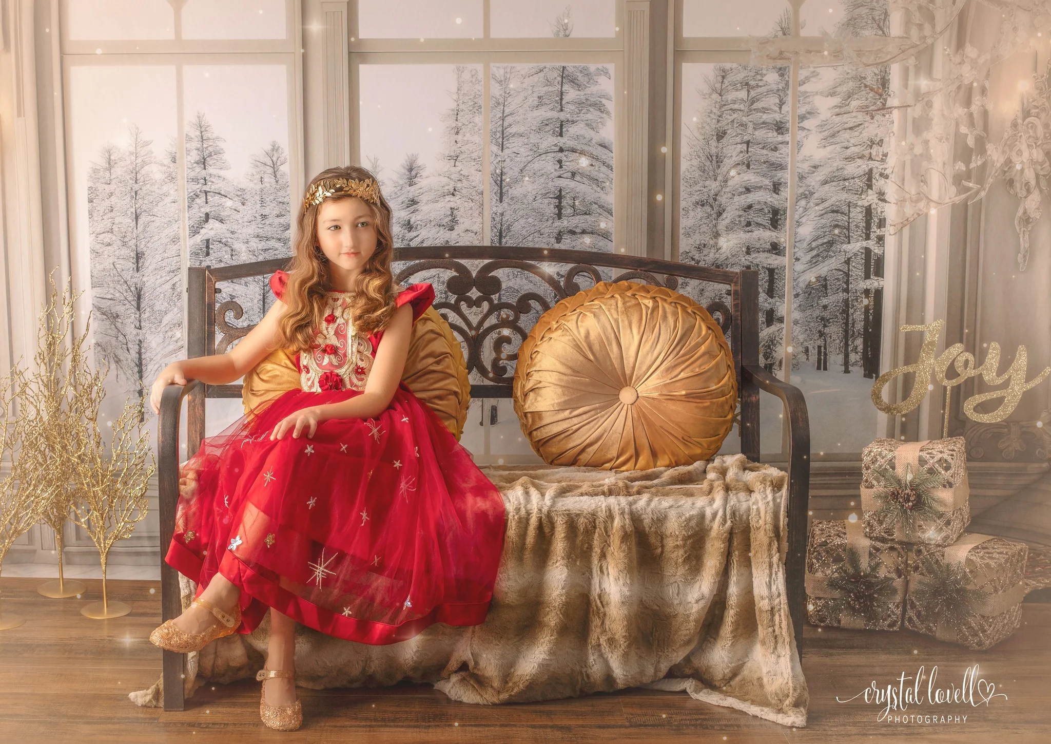 Kate Winter Christmas White Window Backdrop Designed by Mini MakeBelieve - Image 3