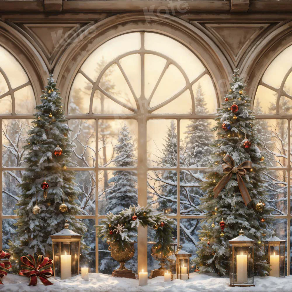 Kate Winter Christmas Window Backdrop Designed by Chain Photography - Image 2