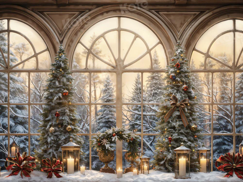 Kate Winter Christmas Window Backdrop Designed by Chain Photography - Image 3