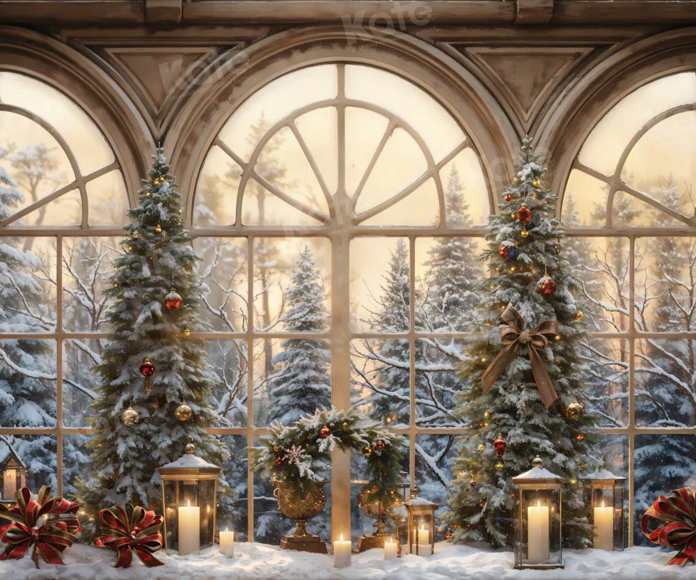 Kate Winter Christmas Window Backdrop Designed by Chain Photography - Image 4