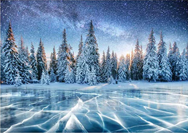 Kate Winter Frozen Lake Backdrop for Photography - Image 2