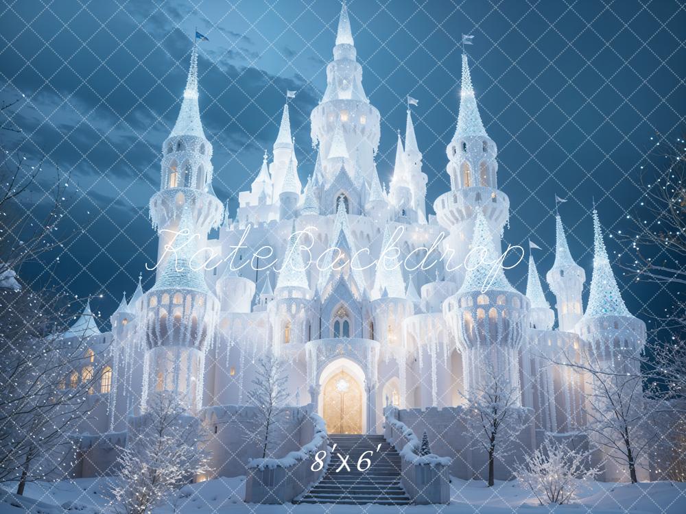 Kate Winter Ice and Snow World Castle Backdrop Designed by Chain Photography - Image 3