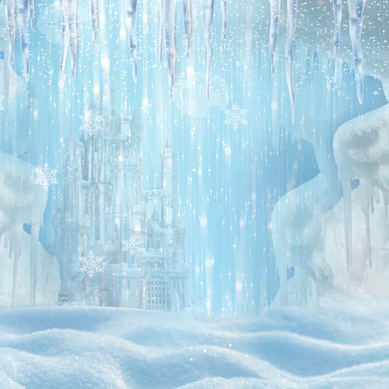 Kate Winter Ice Frozen Snow Castle/Christmas Backdrop Designed By Jerry_Sina - Image 6