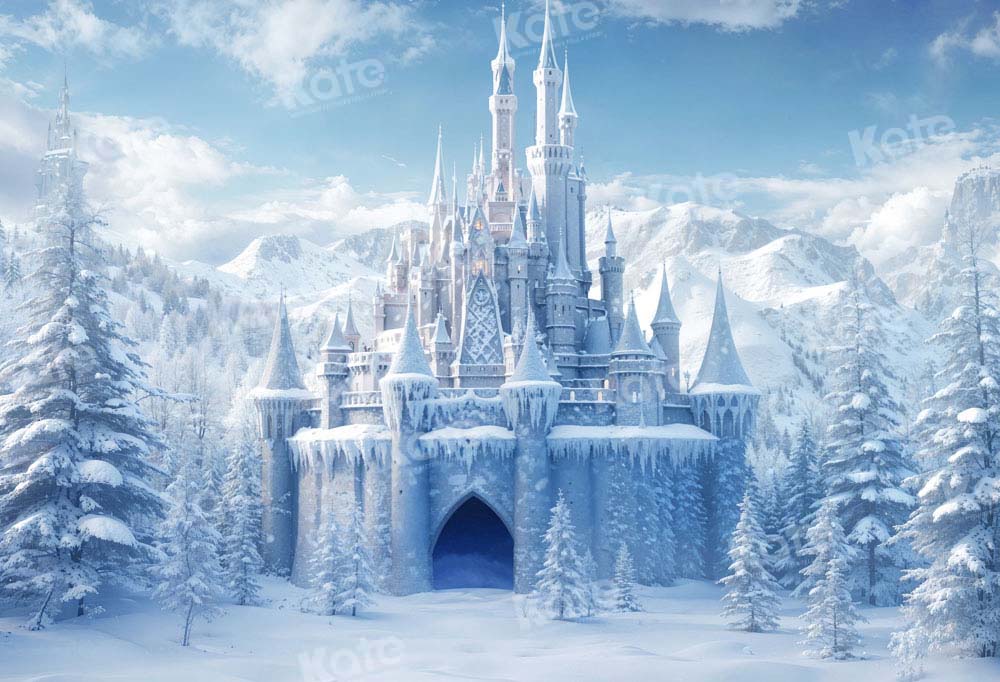 Kate Winter Ice World Castle Backdrop Designed by Chain Photography - Image 2