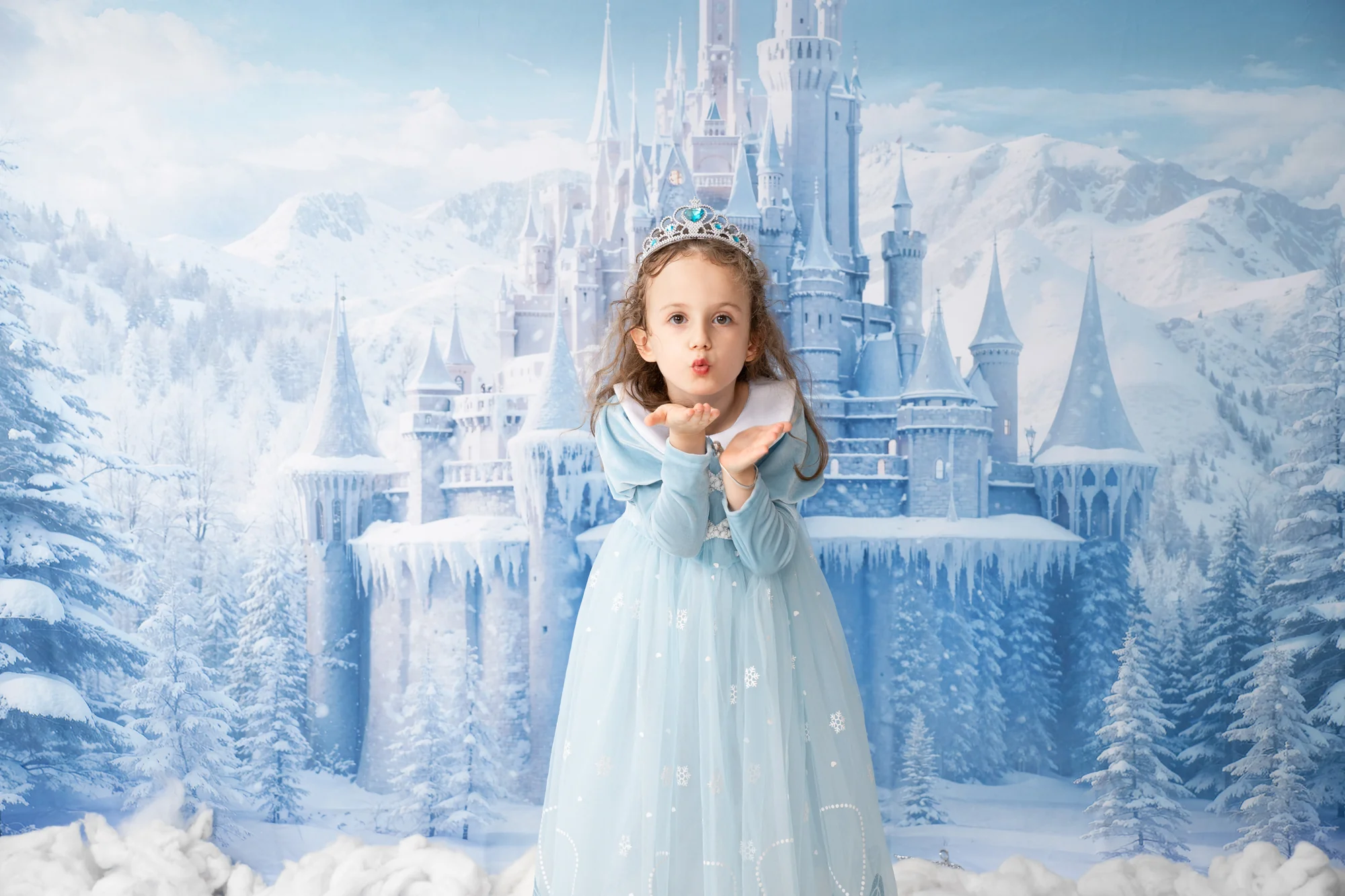 Kate Winter Ice World Castle Backdrop Designed by Chain Photography - Image 3