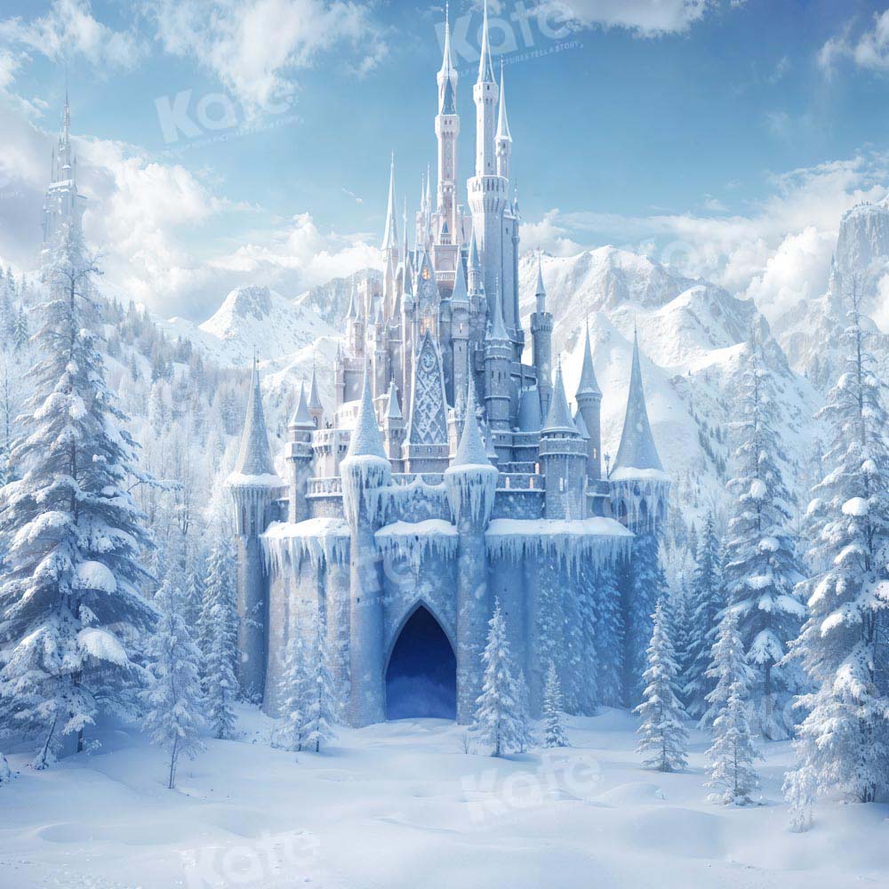 Kate Winter Ice World Castle Backdrop Designed by Chain Photography - Image 6