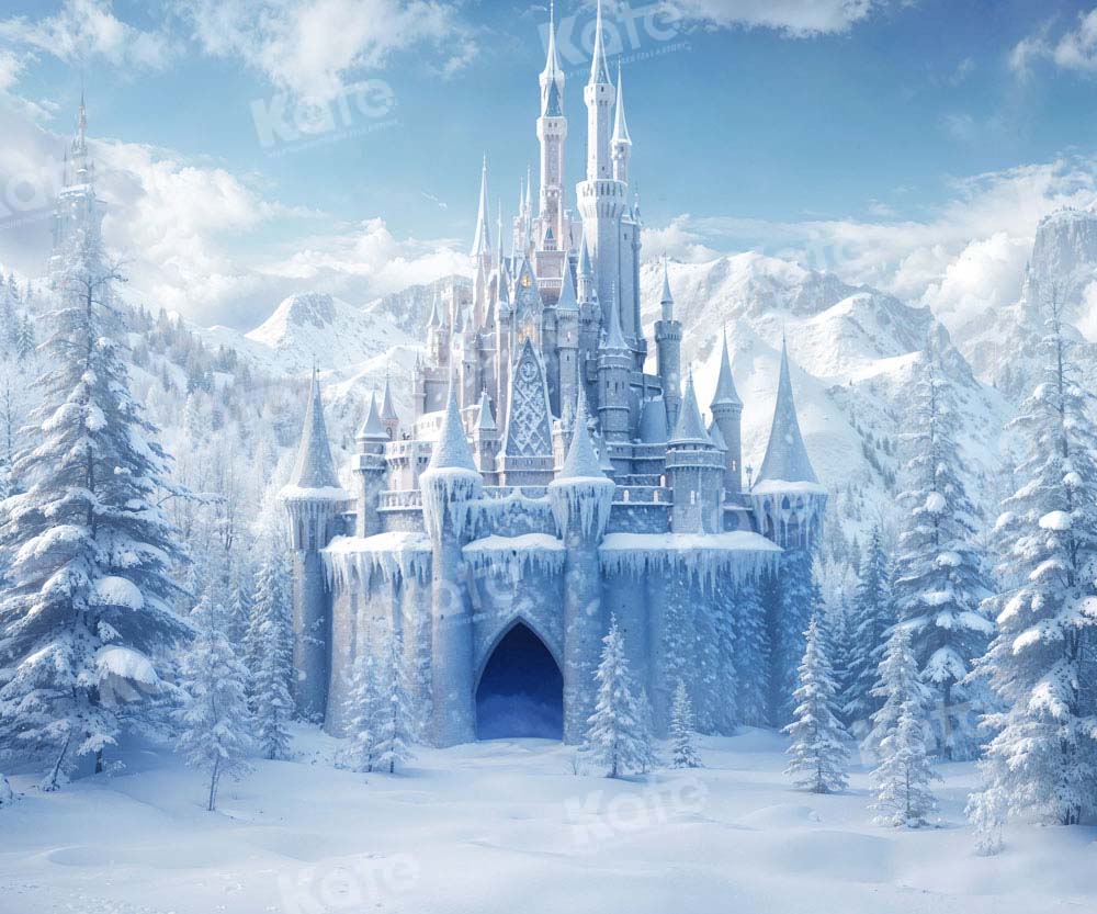 Kate Winter Ice World Castle Backdrop Designed by Chain Photography - Image 7