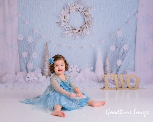Kate Winter Onederland Snowflake Backdrop Designed By Mandy Ringe Photography - Image 4