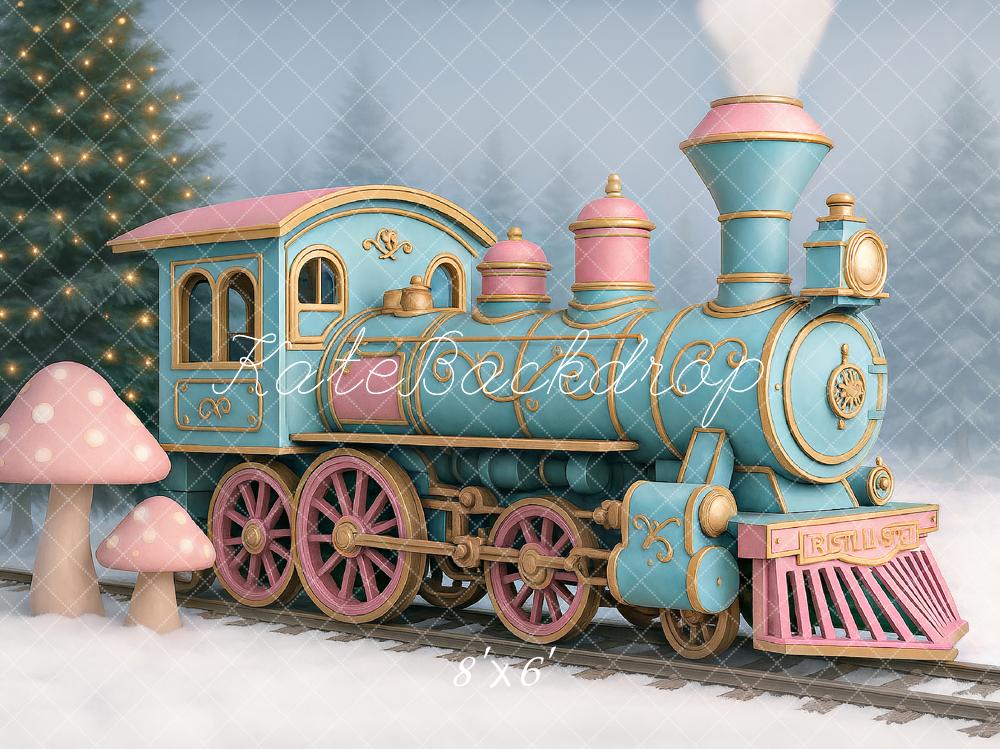 Kate Winter Polar Train Snow Christmas Backdrop Designed by Ashley Paul - Image 6