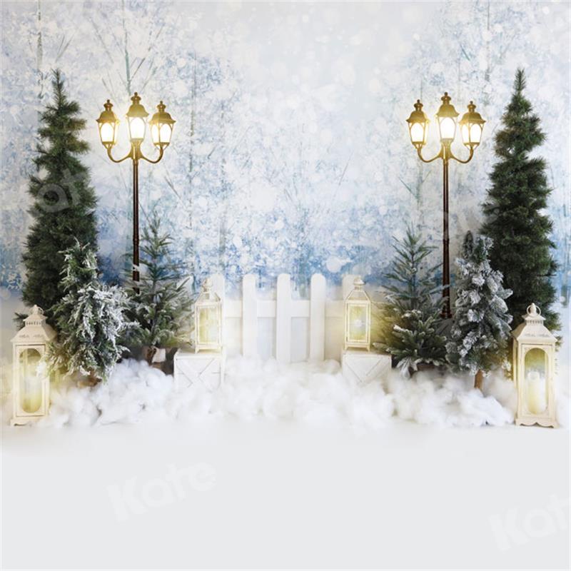 Kate Winter Snow Fence Backdrop for Photography - Image 2